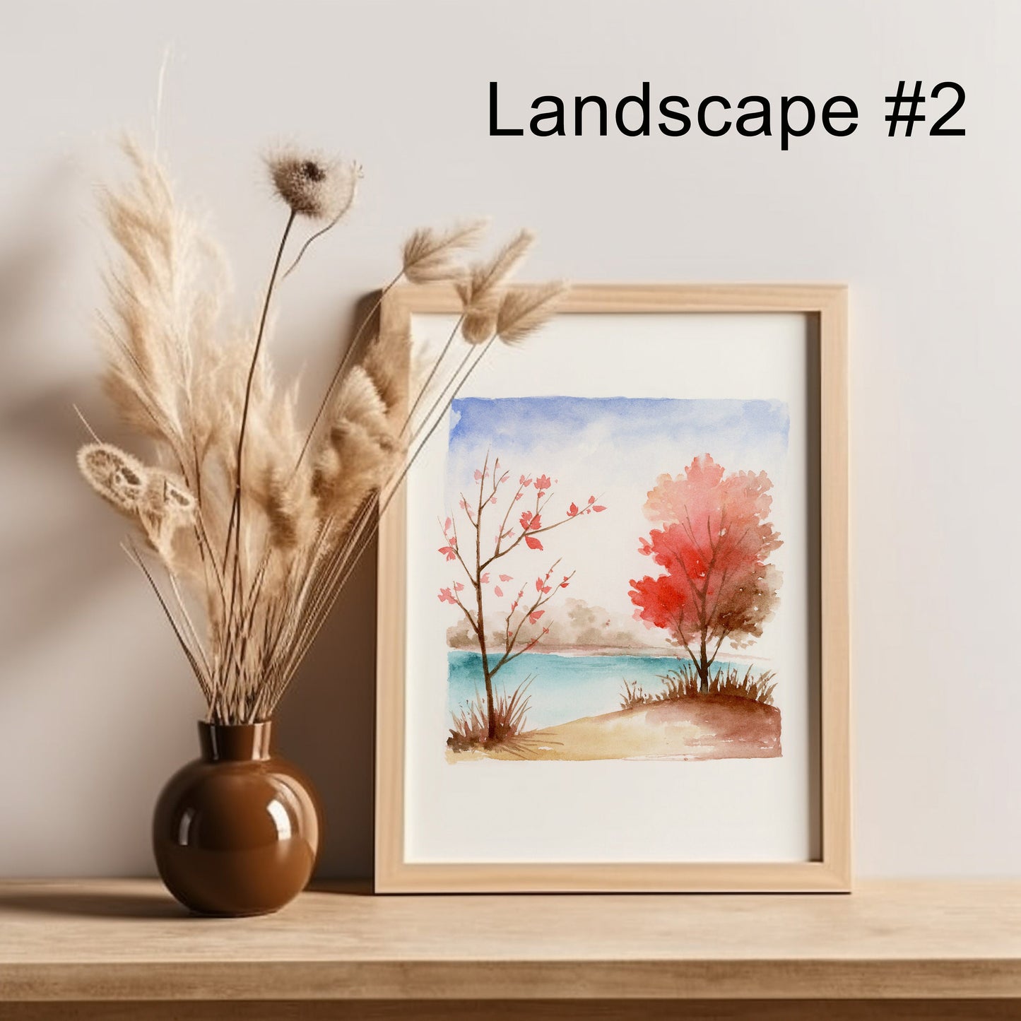 Set of 2 or 3 Vibrant Autumn Prints | Watercolor Landscape Art Print